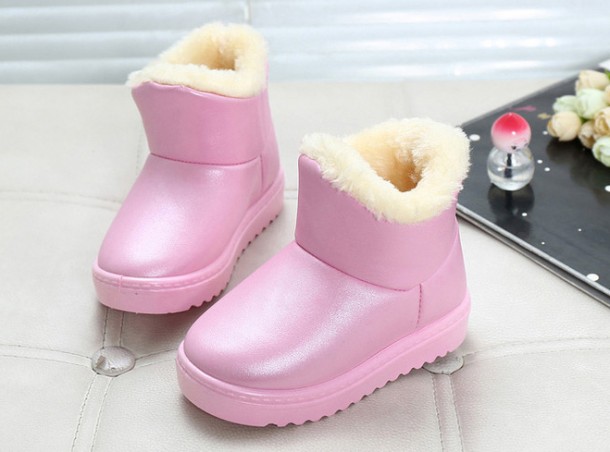 田鼠童鞋 保暖防滑舒适防水棉靴